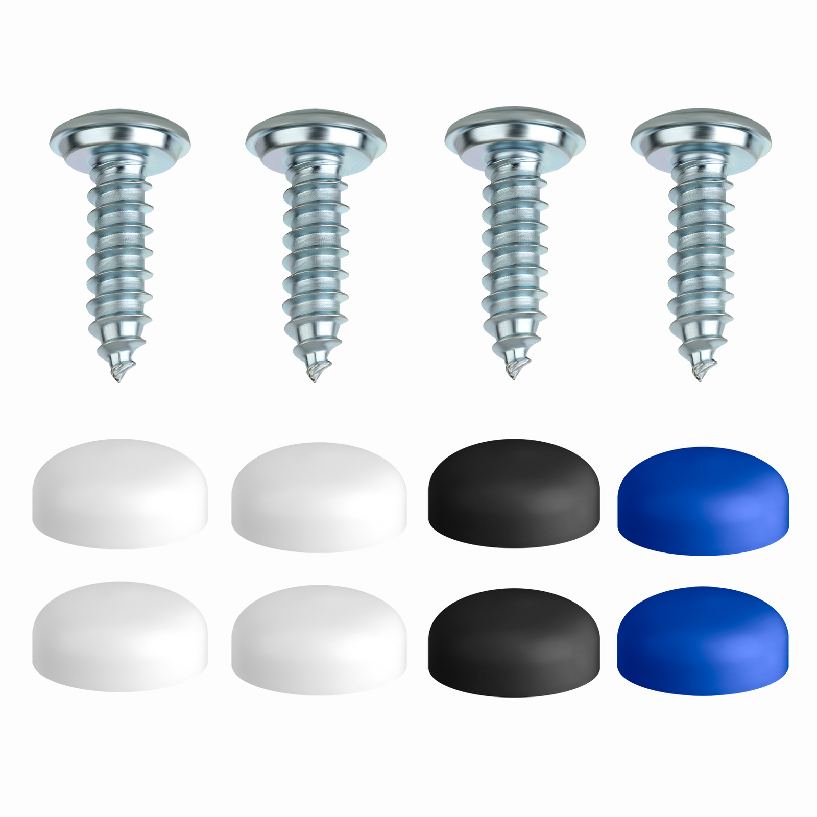 Nummernschild Schrauben 3D Skelett - 4 Stück Edelstahl Für Motorrad