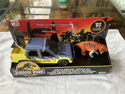 93 Classic Jurassic Park 30th Anniv. Track & Explore Vehicle Set