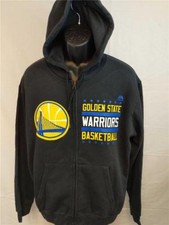 New Golden State Warriors Mens Size L Large Majestic Black Hoodie