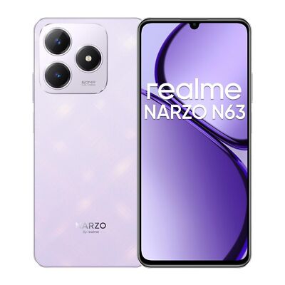realme NARZO N63 werkseitig entsperrt - 4 GB RAM 128 GB Speicher - 7,74 mm...