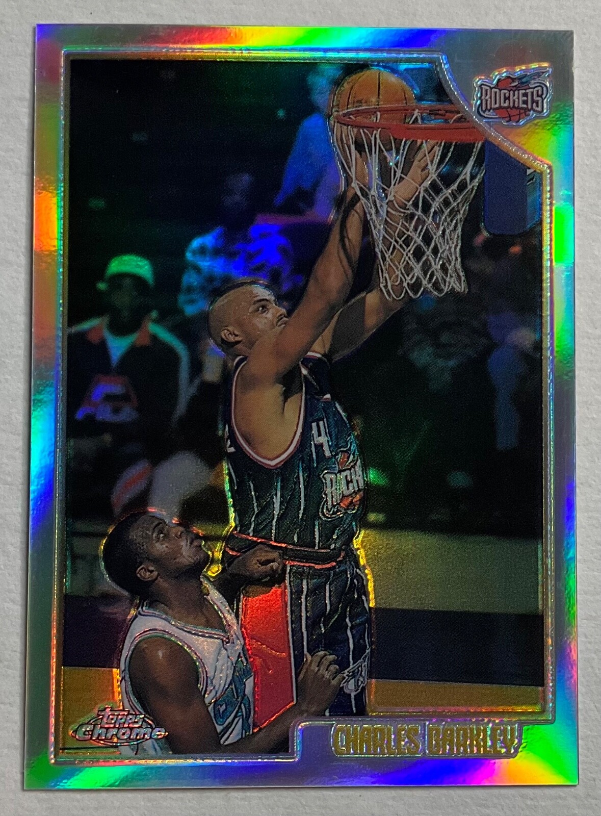 1998-99 Topps Chrome CHARLES BARKLEY Houston Rockets Refractor #94
