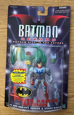 Batman Beyond Power Armor Batman Hasbro 1999 New in Package w/ Strke R.O.B.I.N.