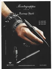 Montegrappa Fortuna Skull Print Ad, Montegrappa Italia Fine Writing Pen Ad