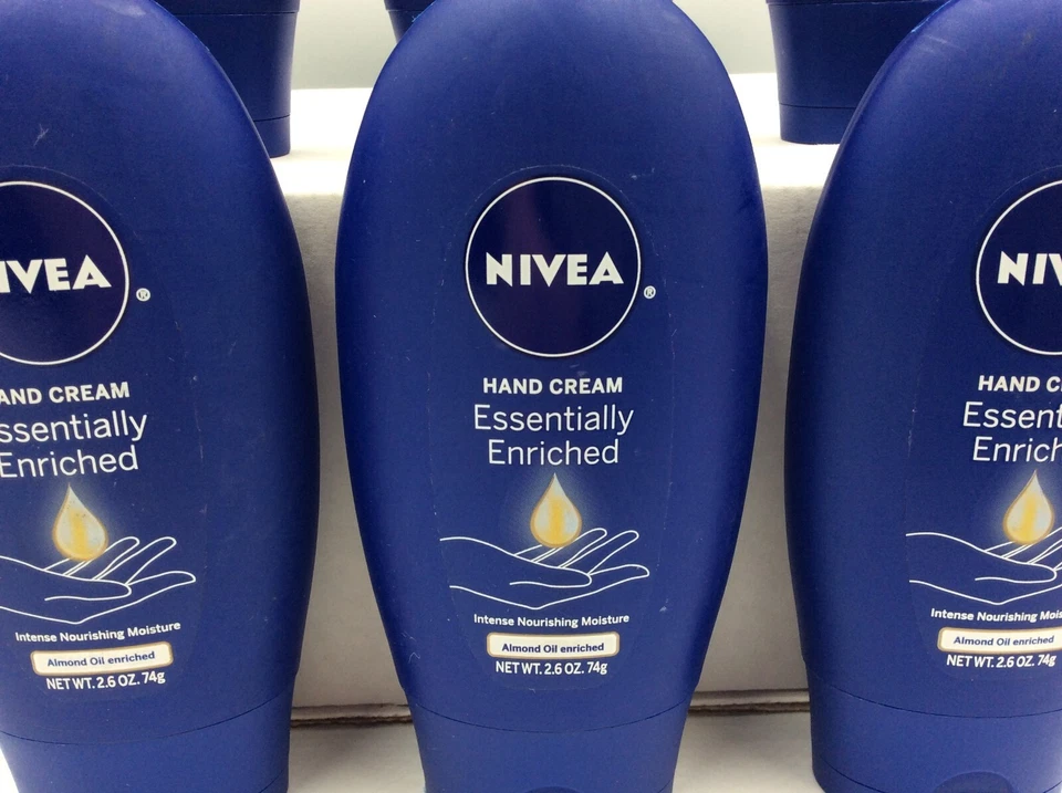 Nivea Essentially Enriched Hand Cream, Almond Oil, 2.6 oz Travel Size, Pack of 6 - Image 2 of 3