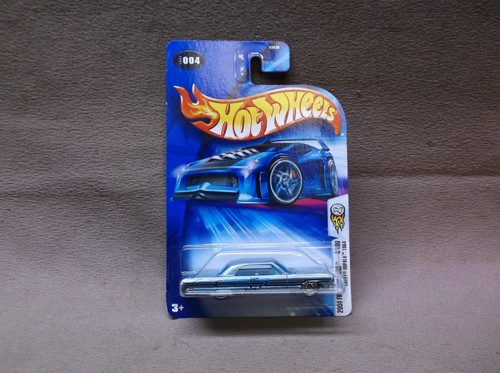 HOT WHEELS 2004 #004 BLUE 1964 CHEVY IMPALA CHEVROLET BEL AIR LOW RIDER CRUISER