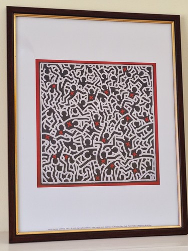 Keith Haring, 1985 Modernist Fine Art Print, Framed