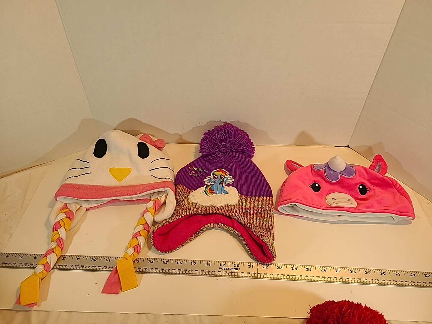 3 cappelli bambina freddo personaggi cartoni animati My little pony hello kitty