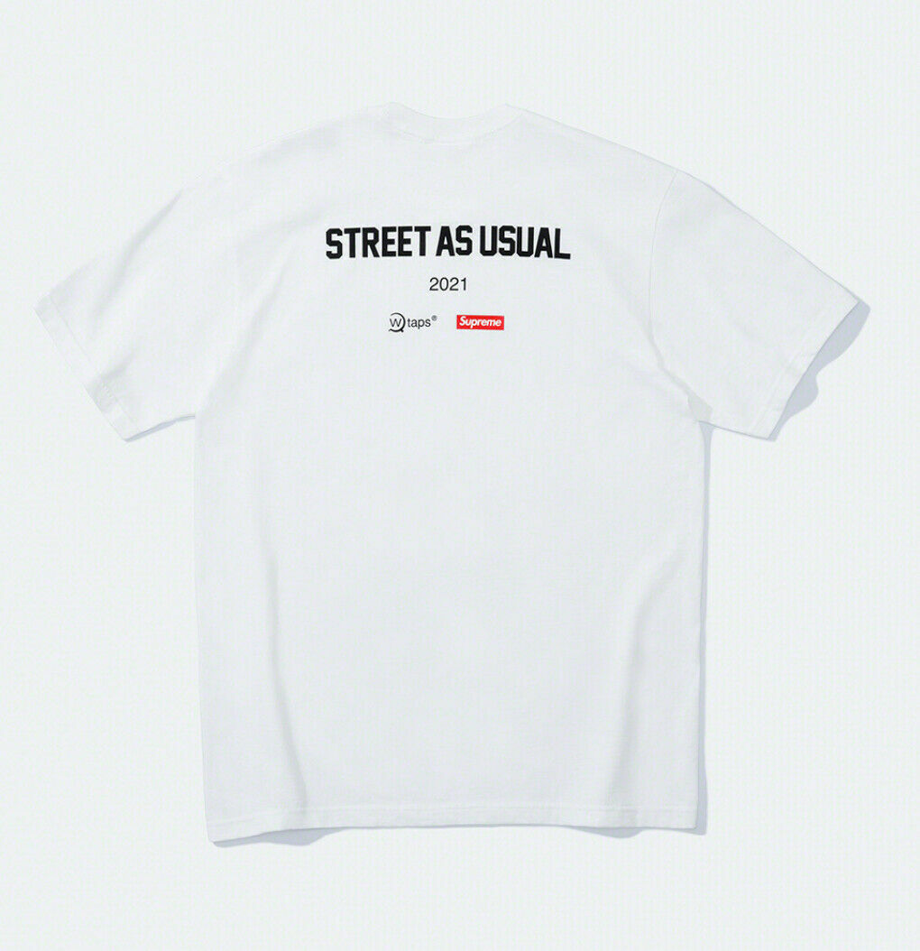 AUTH. NEW SUPREME/ WTAPS SIC'EM! TEE/ FW21 WEEK 15/ WHITE