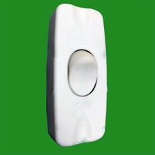 In-line 2A On/Off Single Pole Rocker Black/White Switch 2 Core Cable Light Lamps