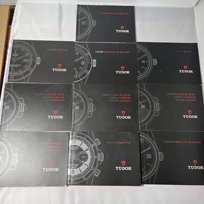 Lot 10 Tudor Watch Manuals JAPANESE version Pelagos Black Bay Prince  Glamour +++