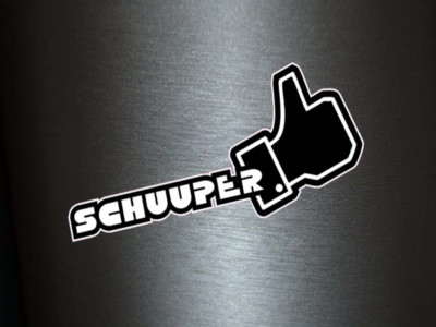 1 x Aufkleber Schuuper Super Like Face Book Sticker Tuning Shocker Autoaufkleber