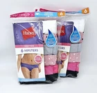 Hanes Women's Cotton Hipster Panties 12 Pair Size 6