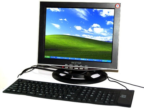 Flexible Silicone Keyboard USB Mini Foldable Keyboard PC Laptop Notebook Travel - Picture 4 of 5