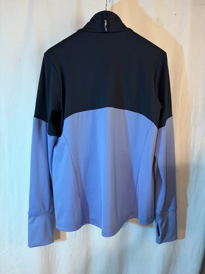 RLX Ralph Lauren Women’s Color-Block Periwinkle & Navy Blue Wicking Jacket SZ Lg - Image 3 of 4