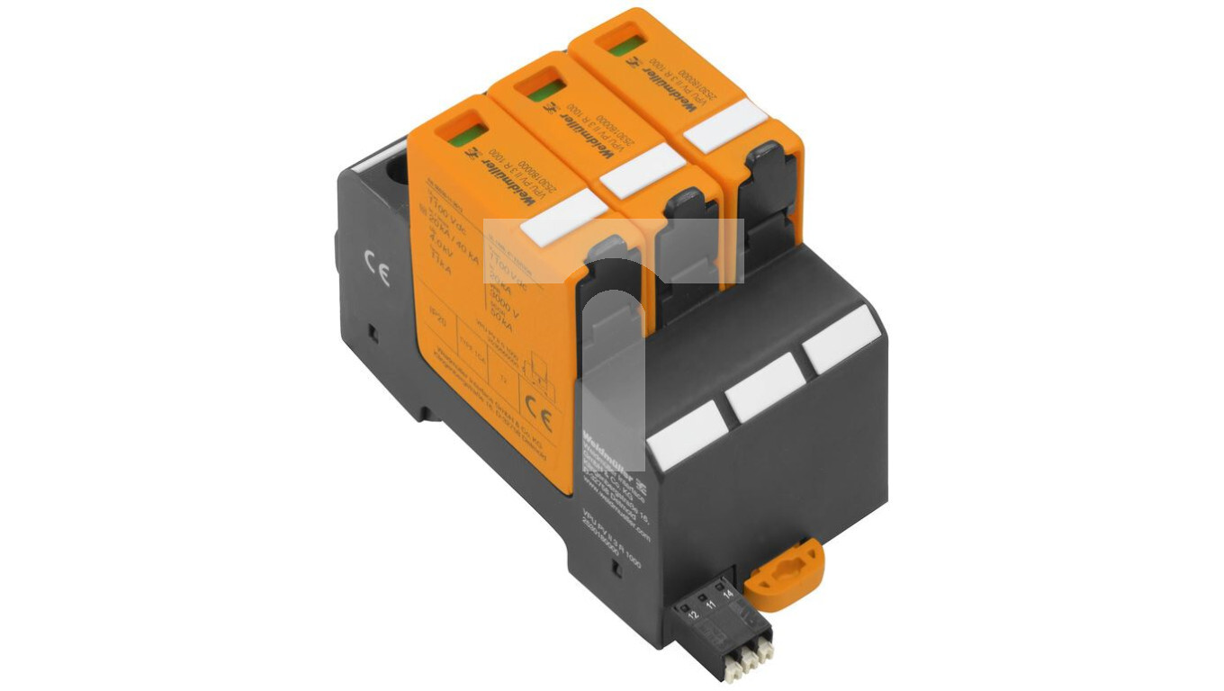 Class C surge arrester Type 2 VPU PV II 3 R 1000 2530180000 /T2UK