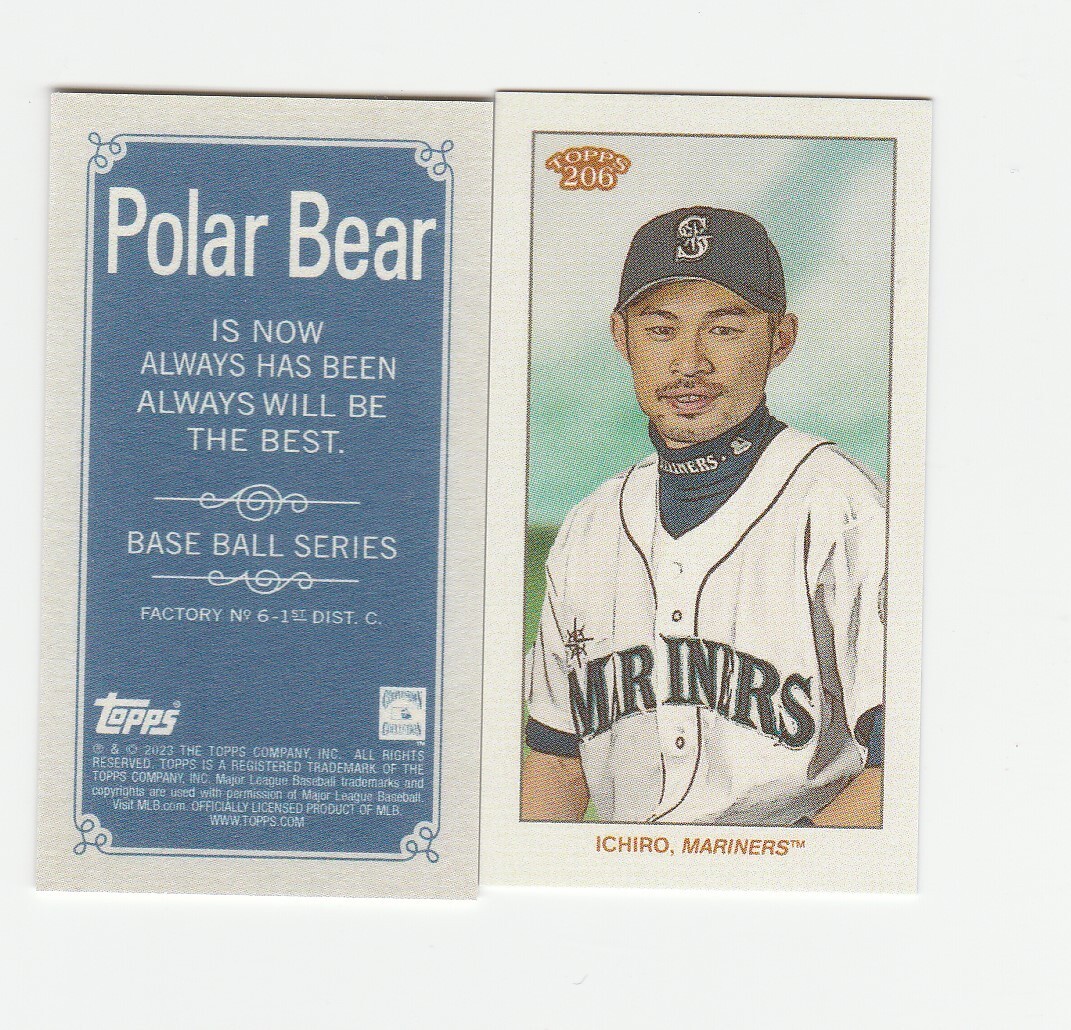2023 Topps T206 High Series Ichiro Suzuki Polar Bear Ad Back 2023 Topps T206 High Series Ichiro Suzuki Polar Bear Ad Back