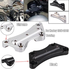CNC 1" Bar Handlebar Riser Top Clamp For Harley Electra Street Road Glide King