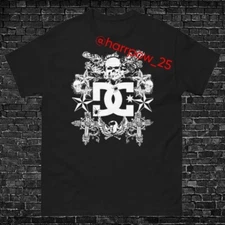 Men's DC shoes t shirt grunge y2k affliction scene emo spider tapout skull punk