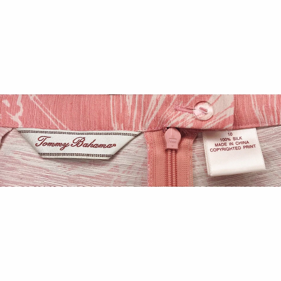 Tommy Bahama Traje Pantalón Hawaiano Estampado Floral 2 Piezas Seda Sin Mangas Talla 10 Foto 4 de 4