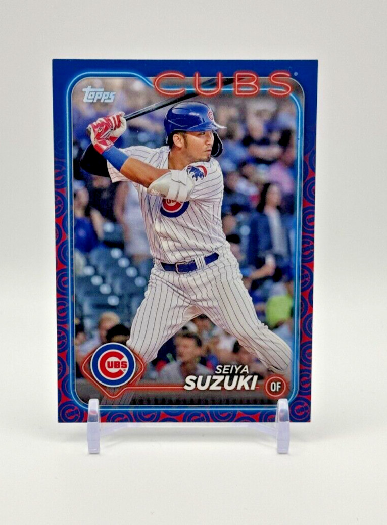 2024 Topps Series 1 - Team Color Border #151 Seiya Suzuki Chicago Cubs