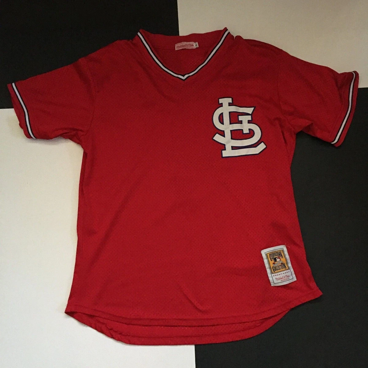 Ozzie Smith St. Louis Cardinals Mitchell & Ness Cooperstown Mesh Batting  Practice Jersey - Red