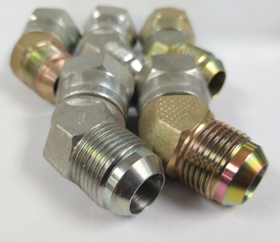 3/4" JIC TO 3/4" FJIC 45° STEEL ELBOW FITTINGS (LOT OF 5) 6502-12-12 - Image 2 of 3