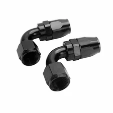 2PCS 8AN AN8 90 Degree Swivel Oil/Fuel/Air/Gas Line Hose End Fitting Elbow