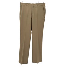 Vintage Sears Roebuck Mens 36 Pants Regular Perma-Prest Classic Collection Tan