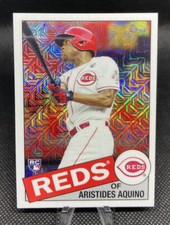 2020 Topps Chrome Aristides Aquino #85C-46 RC Mojo Refractor 1985 CIN Reds