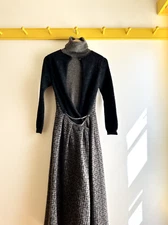 Y's by YOHJI YAMAMOTO 3pc mixed yarn wool maxi sweater dress amazing 3 Japan