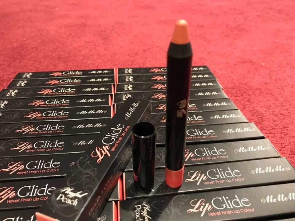 25X MEMEME COSMETICS Lápiz labial deslizante en melocotón juguetón NUEVO AL POR MAYOR lote Foto 2 de 4