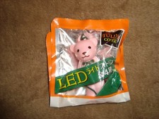 Tully's Coffee Pink Teddy Bear Led Light Charm Keychain Giveaway From Japan