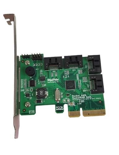 HIGH POINT TECHNOLOGIES ROCKET 640L Quad Port 6Gb PCI-Express 2.0 Host Adapter - Picture 3 of 7