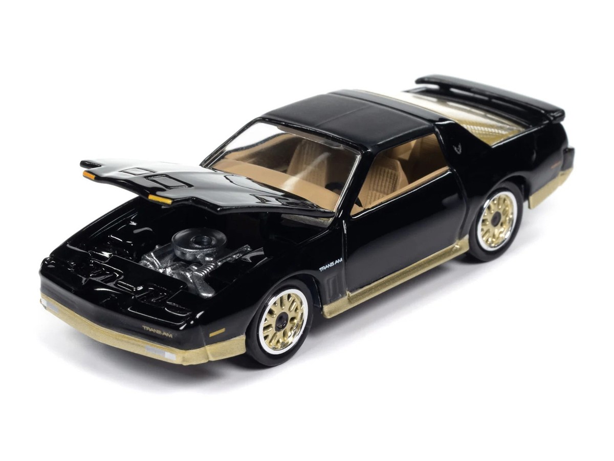 1986 PONTIAC FIREBIRD T/A BLACK 1/64 MODEL BY JOHNNY LIGHTNING