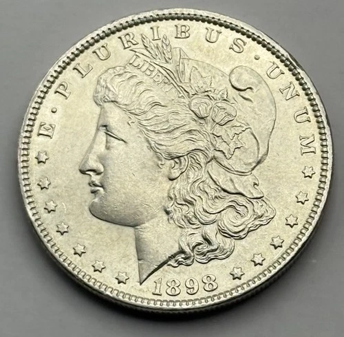 1898-Morgan Silver Dollar-BU Uncirculated-Great Morgan-Blast White Gem