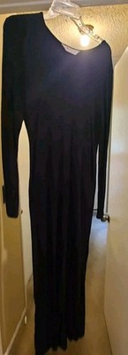 Long BLACK GOTH MAXI DRESS Bhs 14 Super Low Price!