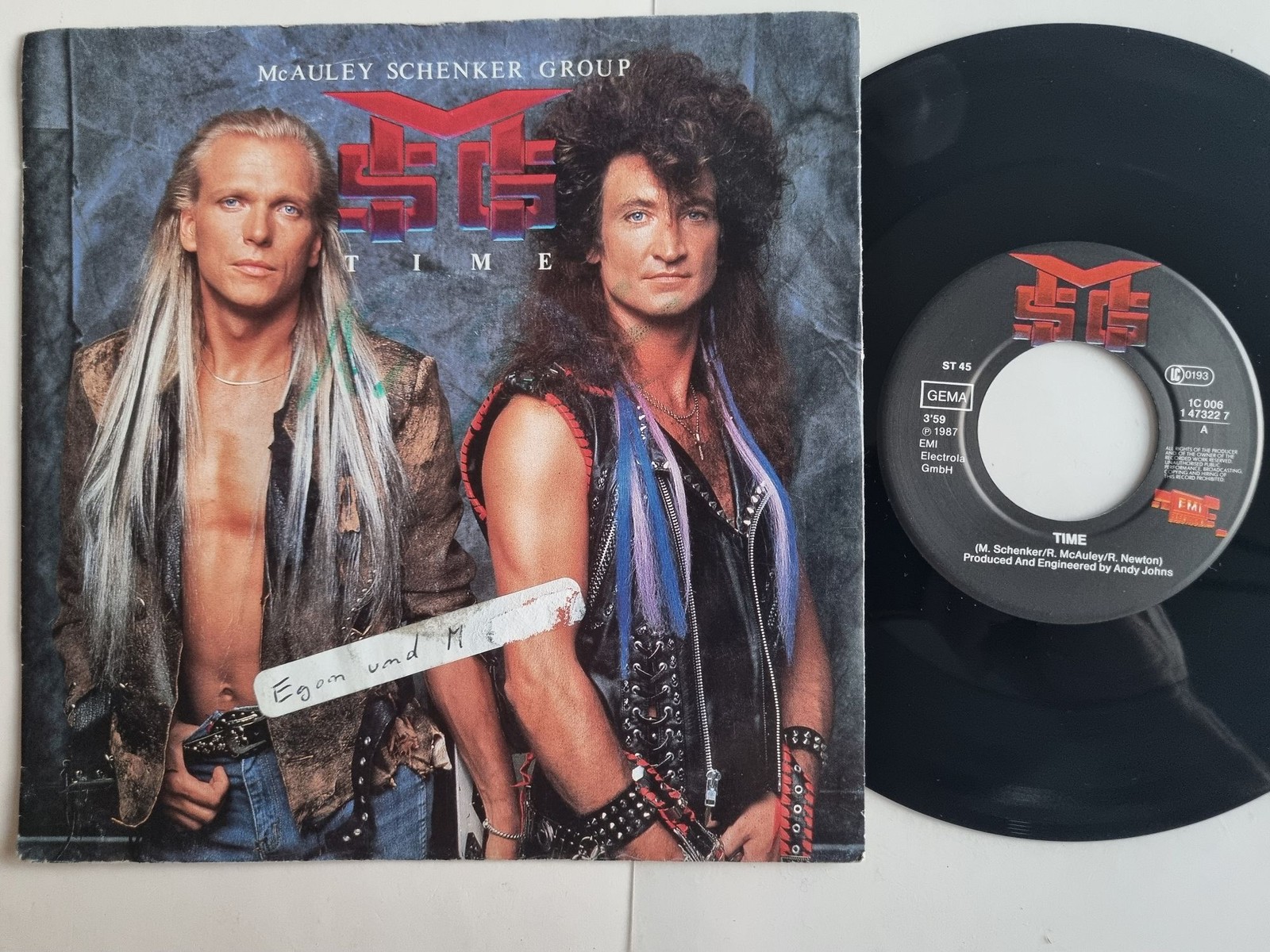 McAuley Schenker Group - Time 7'' Vinyl Germany/ BAD COVER