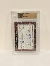 2018 Leaf Heroes of the Game Cut Auto Ernie Stautner NFL HOF Encased Cert Leaf