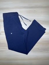 FIGS Technical Collection Navy Scrub Pants Womens Medium Cargo Straight Leg