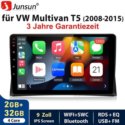 Für VW T5 Multivan Transporter DAB+ Android 15 Autoradio Carplay GPS Navi RDS BT