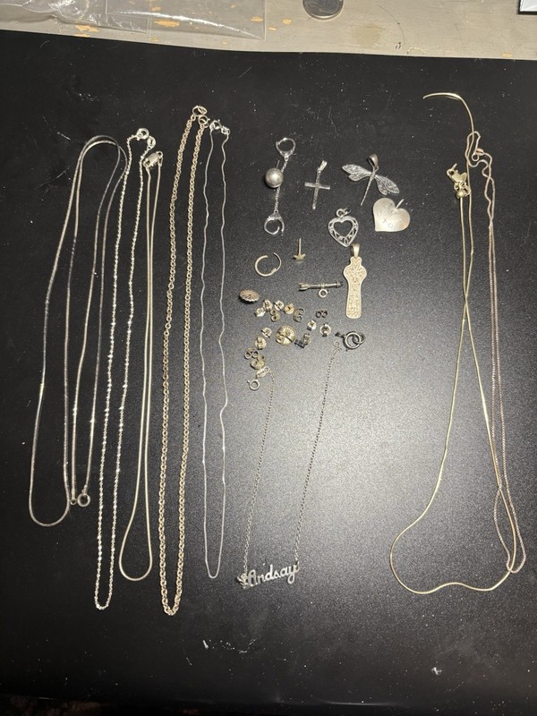 Sterling Silver Jewelry Lot All Marked Wearable Scrap 40.9g TESTED