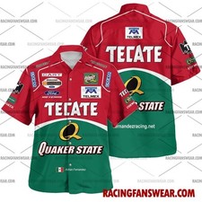 Adrian Fernandez IndyCar Racing 2000s Uniform Apparel Clothes Hawaiian Shir
