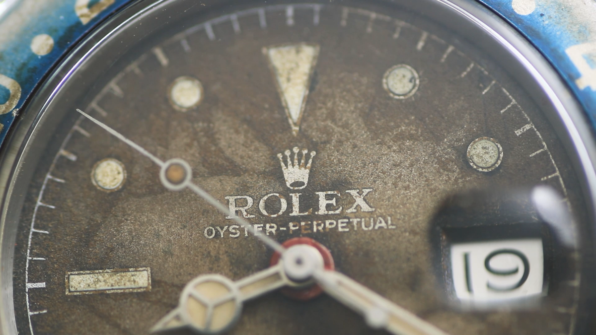 Vintage Rolex GMT Master 6542 Extremely Rare Tropical Gilt Dial