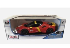 Maisto 1:18 Scale Ferrari SF90 Stradale Assetto Fiorano Diecast Car Red/Yellow