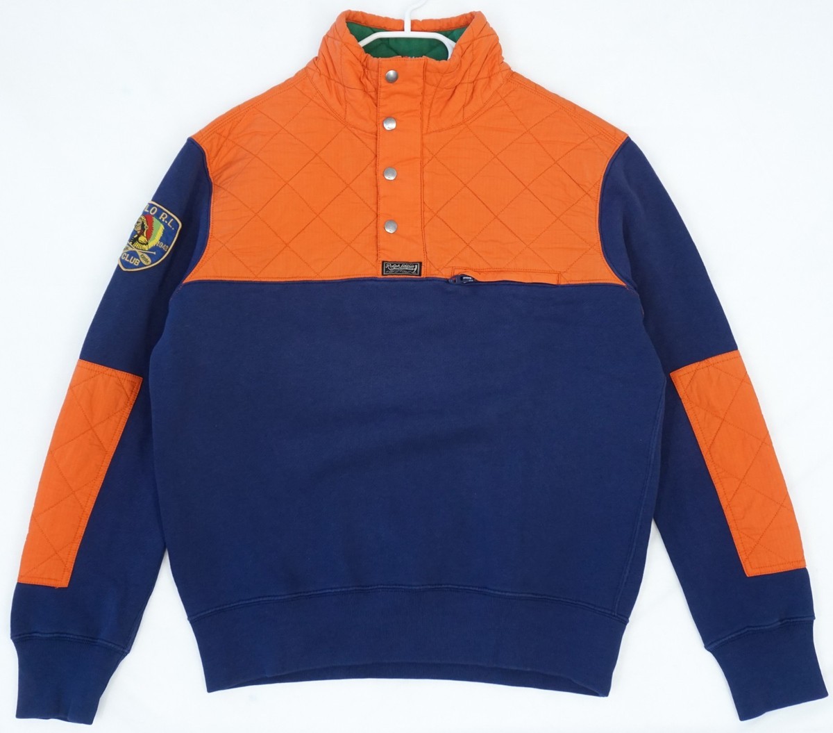 Vintage Polo Ralph Lauren Blue & Orange Kayak Club Sweater Men's