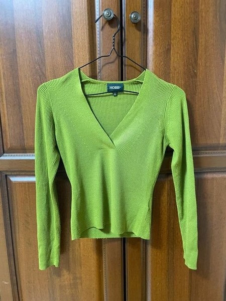 Women Hobbs Sweater Green Viscose 34