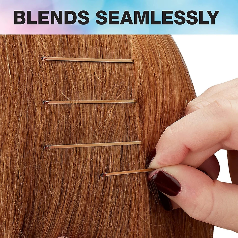 500 Count Brown Hair Clip Bobby Pin Set For Updos Curls Waves Styling Tools - Image 3 of 4