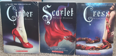 Lot of 3 Marissa Meyer Lunar Chronicles Series 1 2 3 YA Fantasy Sci-Fi Trade PB