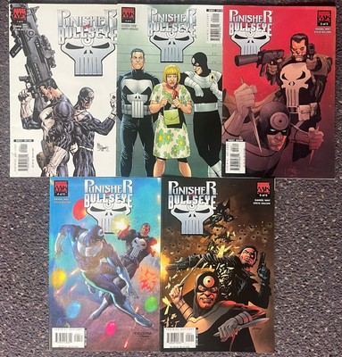 Marvel Comics Punisher vs Bullseye #1 -5 2006 vollständiger kompletter Satz Sehr guter Erhaltungszustand/NM