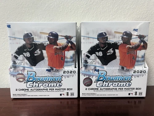 2020 Bowman Chrome Baseball Factory Sealed Hobby Master Box 2 Autographs